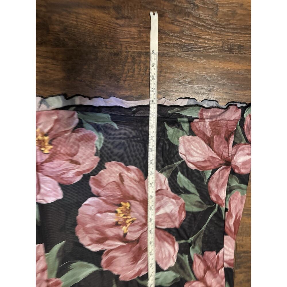 Persaya Floral Sleeveless Dress Black Purple Maxi Size Large - Picture 4 of 8